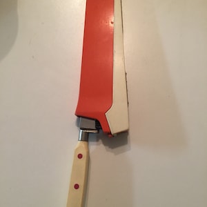 French Vintage knife TEFAL Knife Sharpener Set 1960&#39;s knife Inox Jurol Thiers France mi-century kitchenware mi-century silverware  kitchen