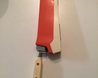 Französisches Vintage Messer TEFAL Messerschärf-Set 1960er-Jahre Inox Jurol Thiers France MI-Century Küchengeschirr MI-Century Besteck-Küche