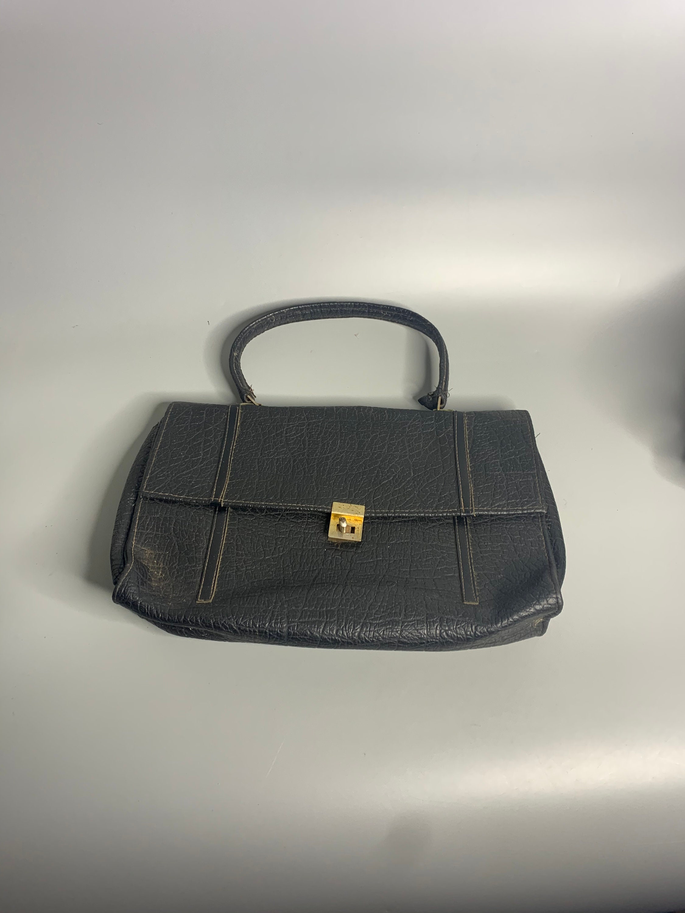 40’s French vintage handbag French Vintage Leather-like Handbag Purse From 1940's Era - Etsy