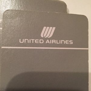 vintage cards 54 United Airlines playing cards game  advertising collector Vintage  cards card decks mi-century airline gift