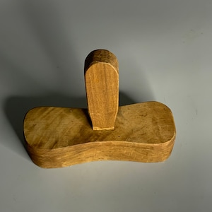 French vintage wooden open salt and pepper dish kitchenware