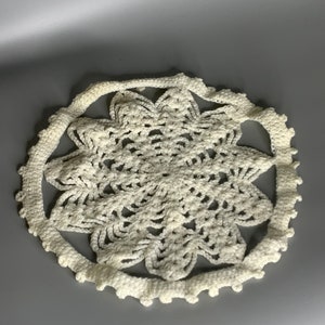 French vintage embroidery crochet napperon doily placemats