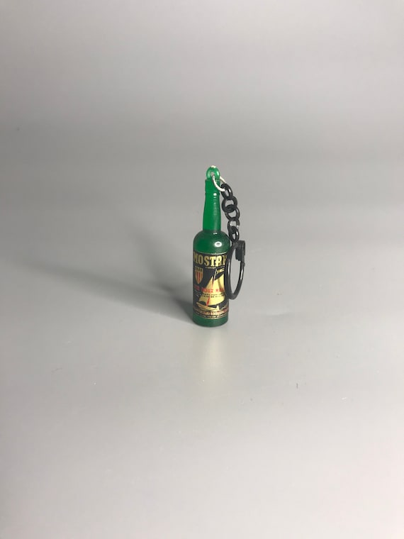 French vintage bottle design keychain holder advertis… Gem