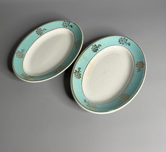 フランスアンティーク　Badonviller オーバル皿 Badonviller オーバルプレート