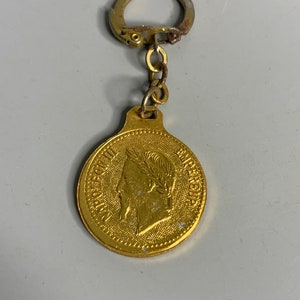 French vintage keychain holder advertising Imperial entremets dessert pudding