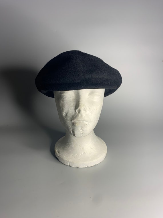 French Vintage Hat Beret Style Casquet Wool - Etsy display picture 1