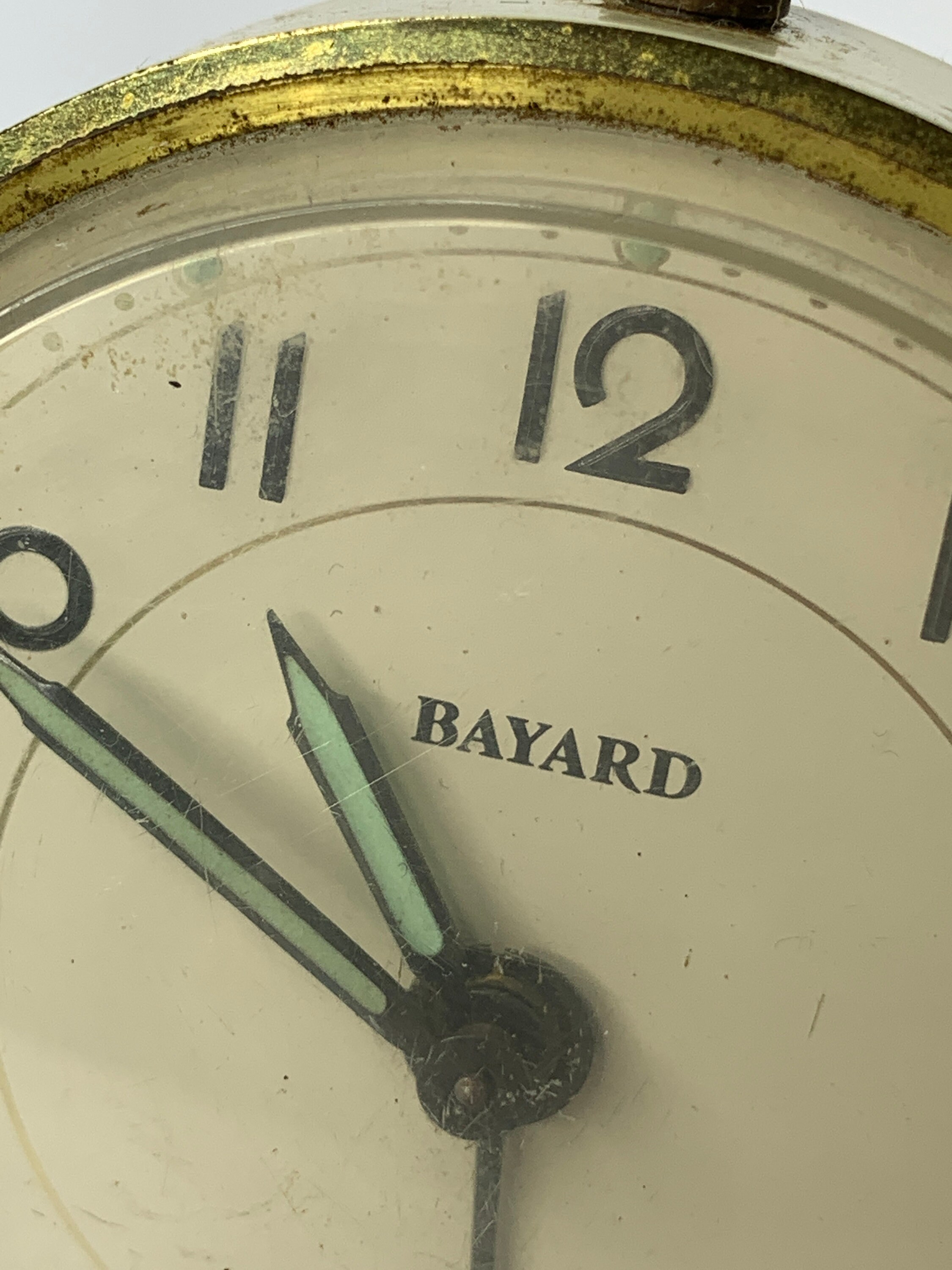French Vintage Bayard Made in France Alarm Clock Reveil Des French Vintage Bayard Made in France Alarm Clock Reveil Des