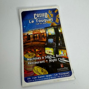 French vintage Planrama Le Touquet tour guide 2005