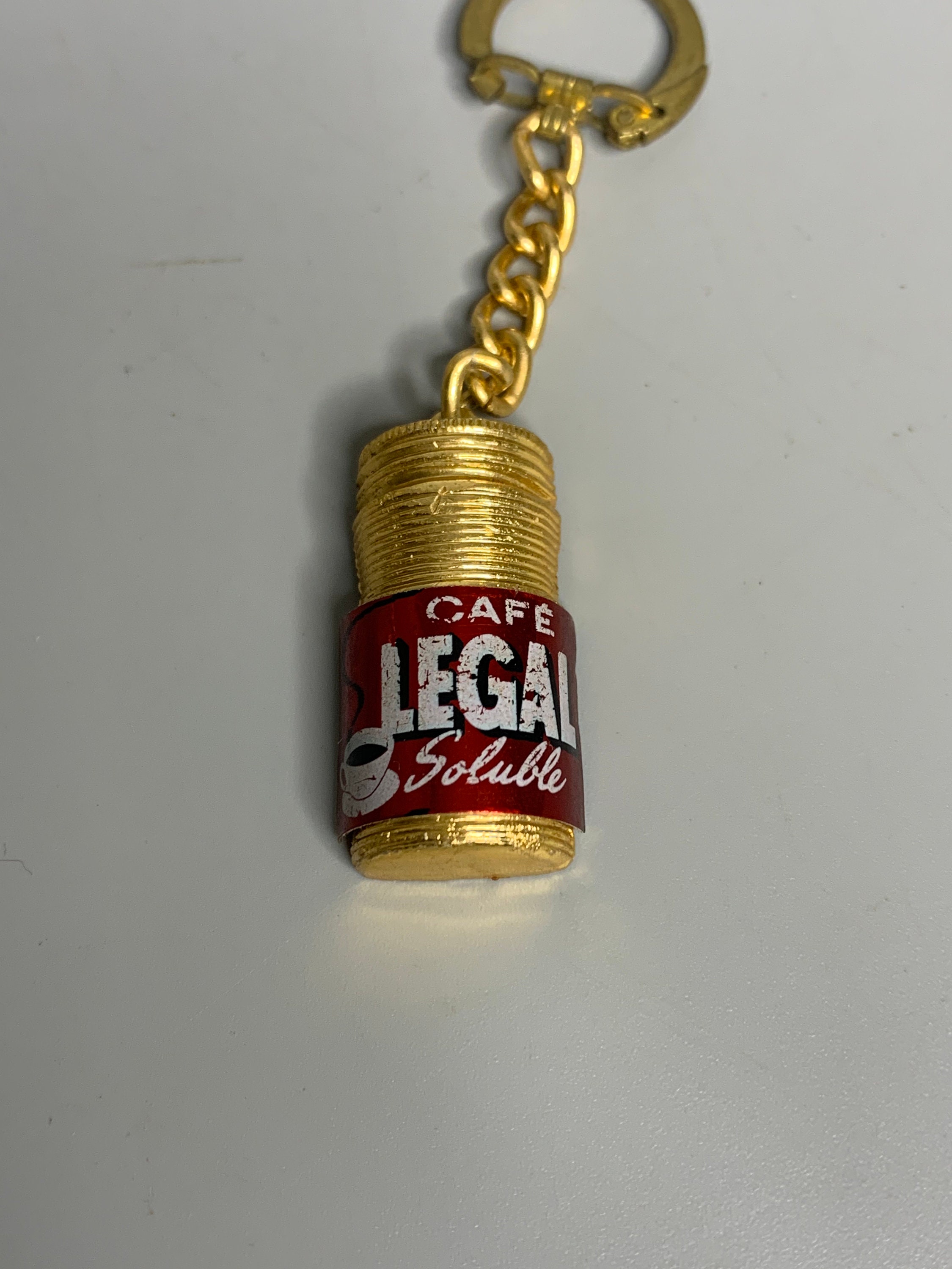 Porte-clés vintage / Publicité / Thème « café » / 1968 / Lot de 6