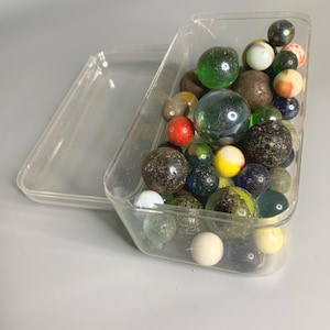French vintage marble set in box assortment