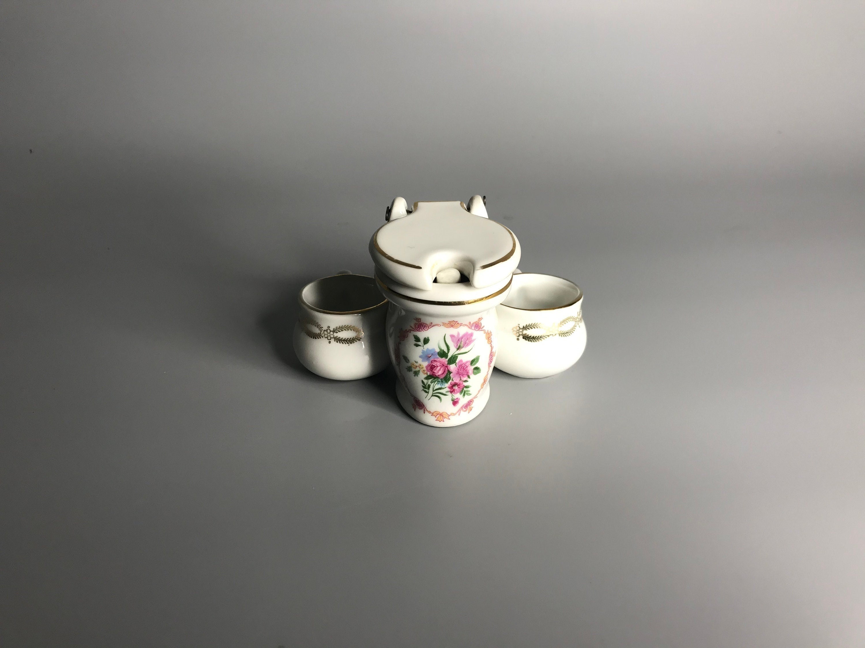 Duo Poivrier Et Salière En Porcelaine - Mini Shakers Décoratifs Pour Cuisine Et Table - Idéal En Cadeau