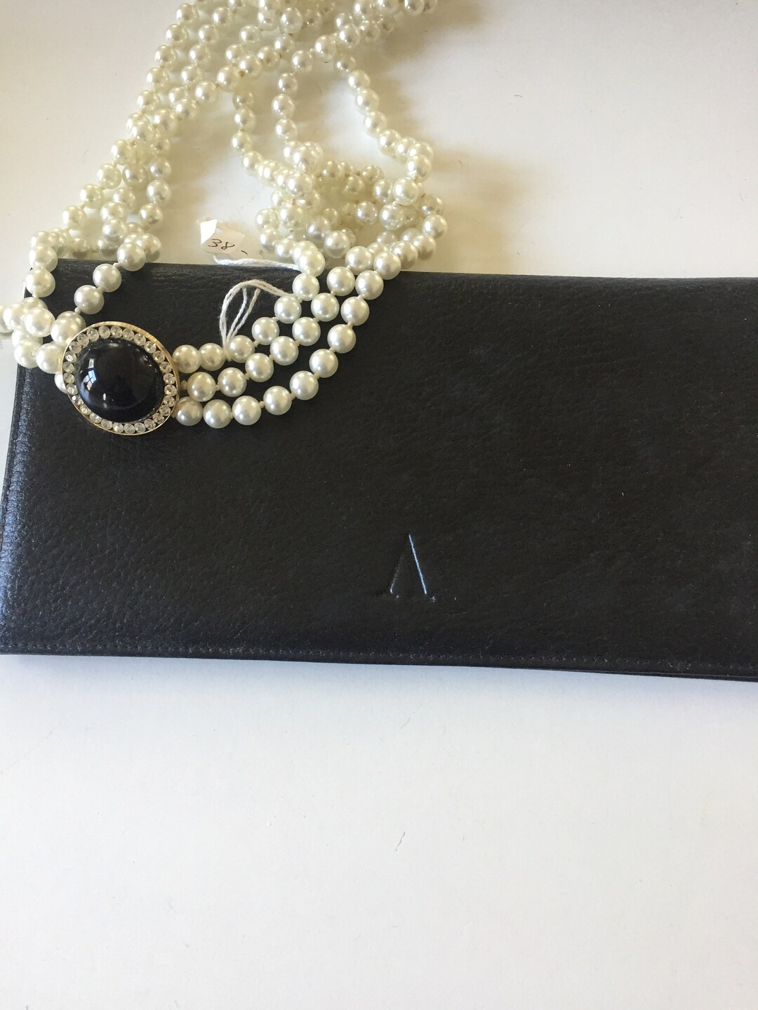Vintage Lady Wallet AVON New Black With Zipper Leather Cuir Veritable ...
