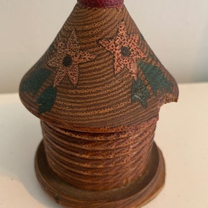 piggy bank french vintage wood bee hide nest piggy bank