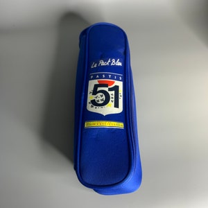 French vintage isothermal case for bottle advertising Pastis 51 foam sleeve