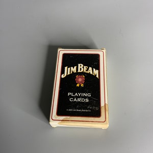 Französisches Vintage Jim Beam Spielkarten Deck