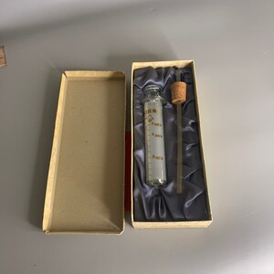 French vintage glass Whisky alcohol syringe in box
