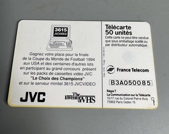 French Vintage Telecom - JVC Official Sponsor Soccer- Telephone