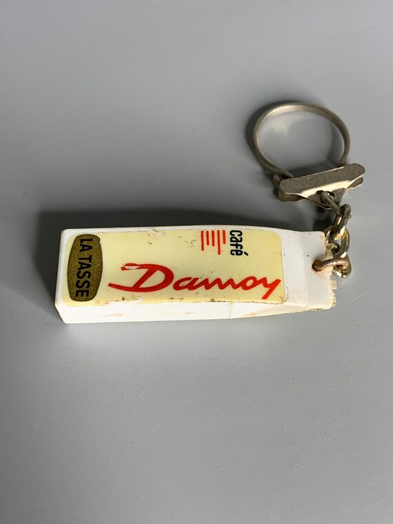 French vintage keychain holder advertising Damoy … - image 3
