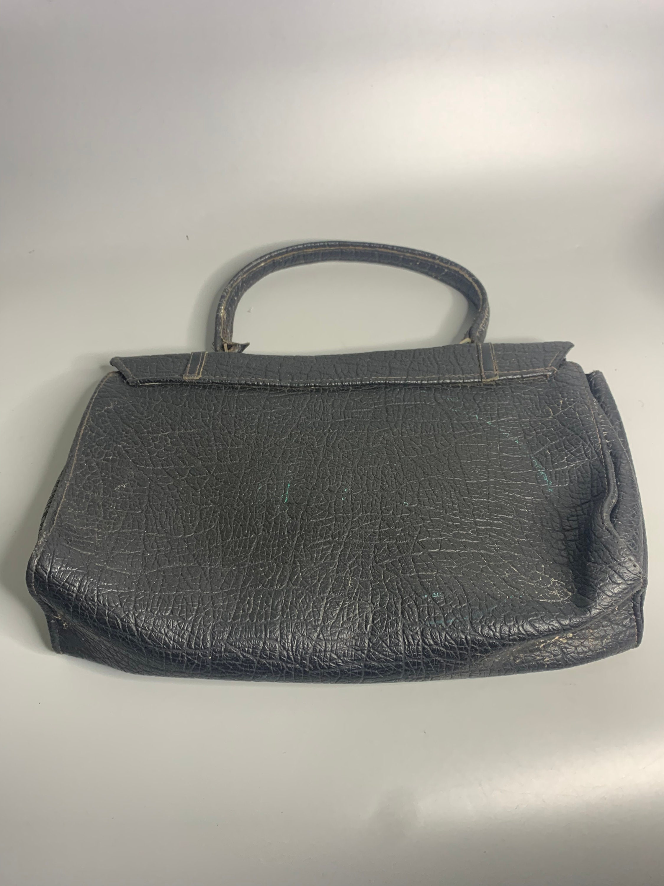 40’s French vintage handbag French Vintage Leather-like Handbag Purse From 1940's Era - Etsy