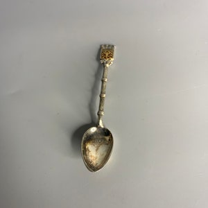 French Lamastre vintage silver platted collectible  spoon souvenir