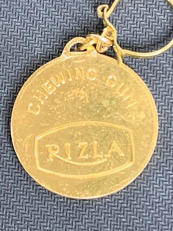 vintage keychain holder advertising Rizla Gum Fre… - image 4