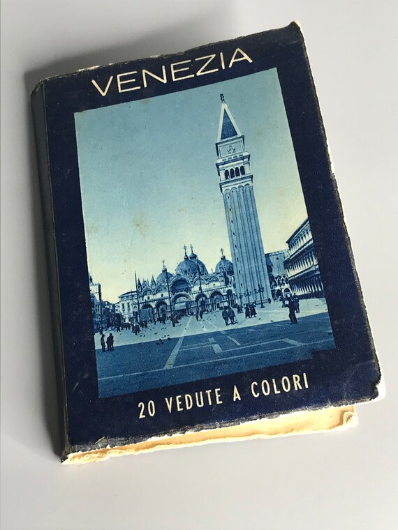 Italian Vintage 20 Colored Photo Book of Venice Venezia - Etsy