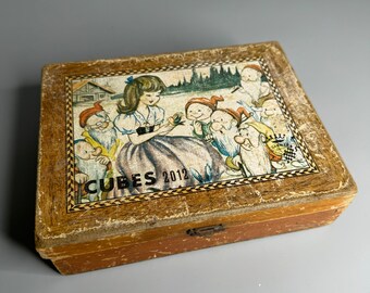 Ancien Jeu De Loto En Bois 'Loteria' - AK Atlas Paris - À Restaurer