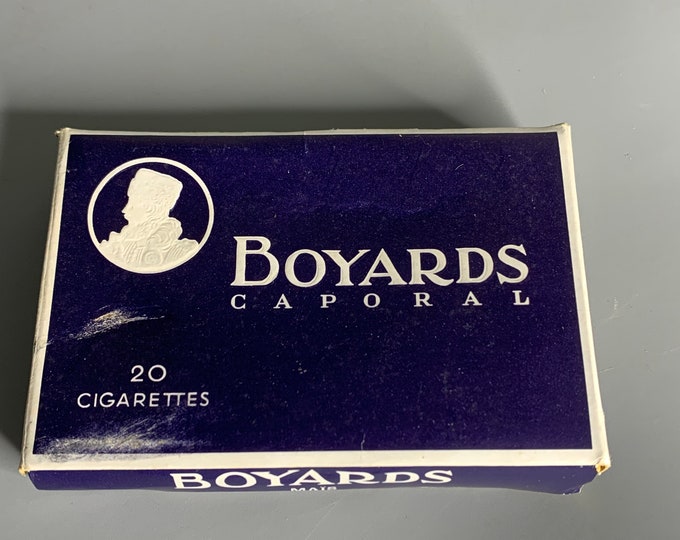 French Vintage Boyard Caporal Box 20 Cigarettes Tobacco Etsy