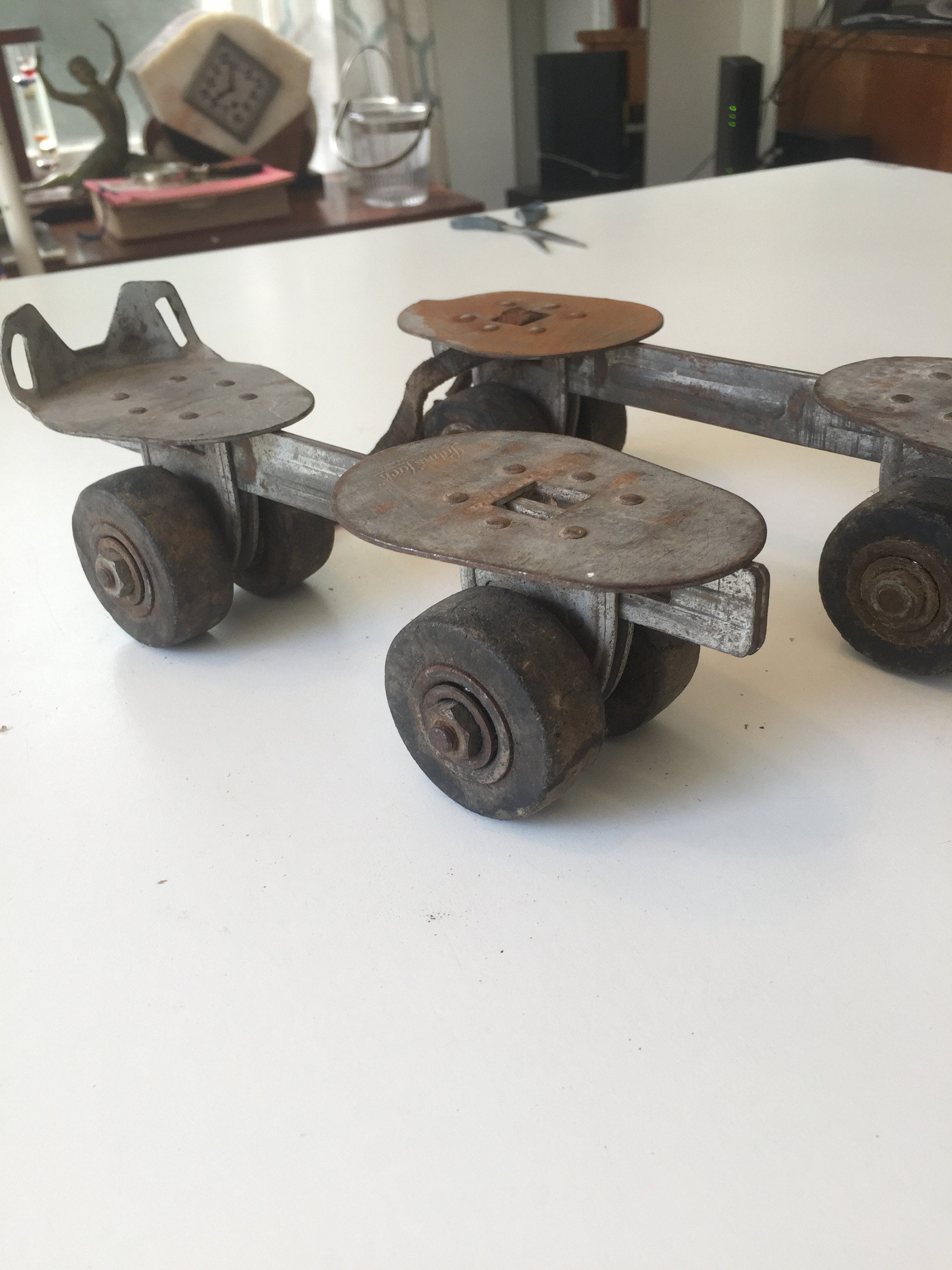 Patins à roulettes vintage français Patins à roulettes
