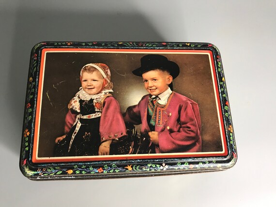 Boîte de rangement vintage en bois pour lingettes décoratives - Boîte de rangement pour