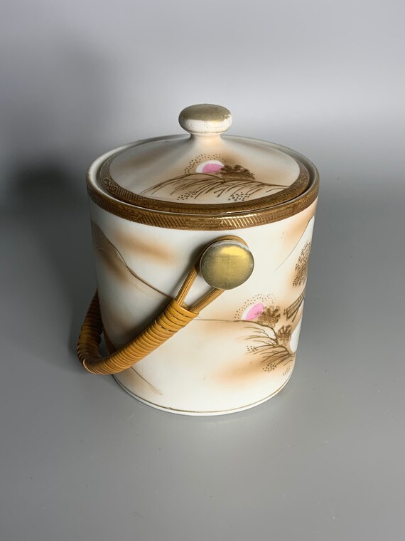 Contenitore per barattoli in ceramica vintage giapponese con manico per  utensili da cucina, souvenir di design giapponese - Etsy Italia