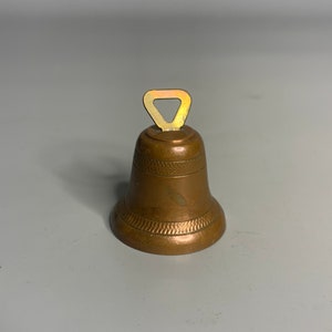 French vintage copper miniature bell decoration