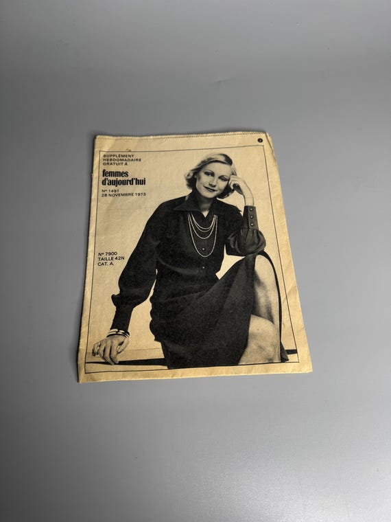 Patron De Couture Femmes D'Aujourd'hui N°1131 Janvier 1967 - Robe Taille 42 - Occasion