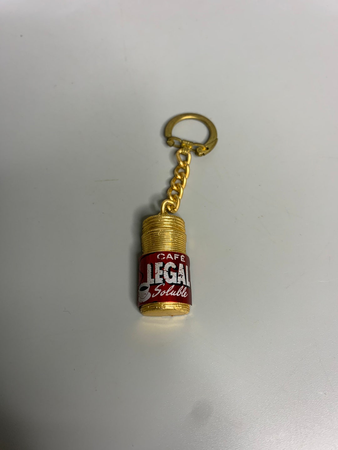 Porte-clés Publicitaire Vintage Cafés Folliet – Objet Collection Rétro