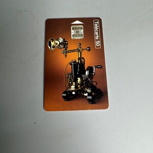Telecom vintage francês - Coleção Historique - cartão telefônico colecionável apenas telefone Ericsson 1885