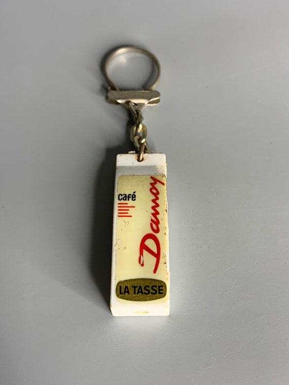 French vintage keychain holder advertising Damoy … - image 2