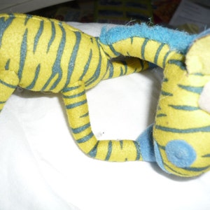 French Vintage stuffed animal McDonald  Zebra  from France collectible plushies toy game McDonalds