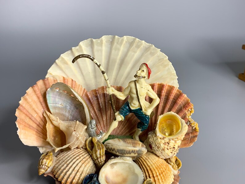 French Vintage Seashell Decoration Fisherman Design Beach Etsy