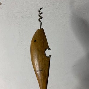 french vintage corkscrew fish shape beach deco winery bottle opener bar decor barware tire bouchon
