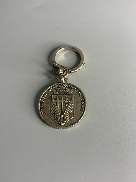 French Vintage Keychain Holder Advertising Souvenir Regiment
