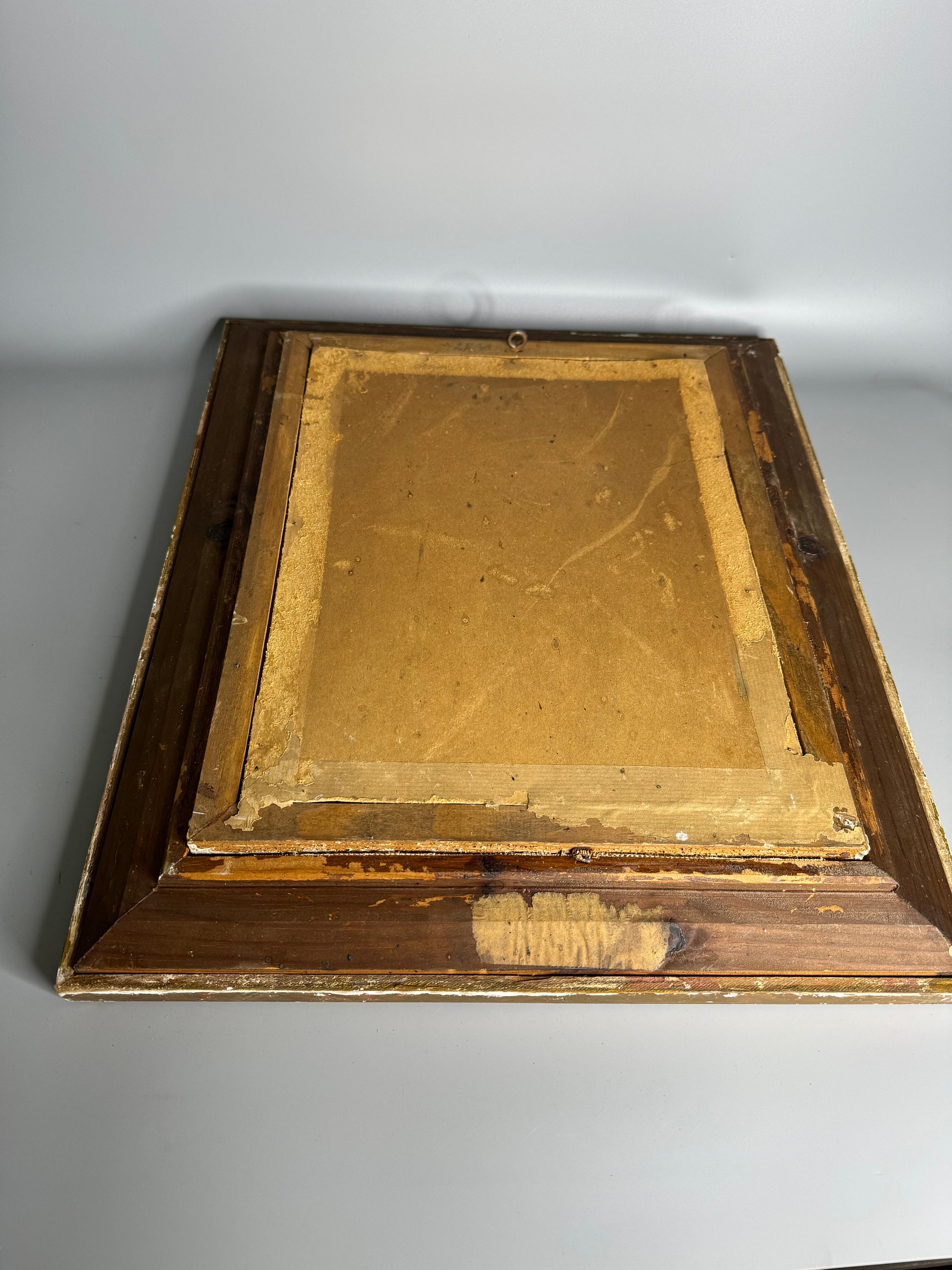 French Vintage 3d Style Wood Picture Frame Oriental Style