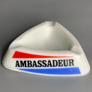 vintage ashtray opalex advertising Ambassadeur tobacco men cave father day gift