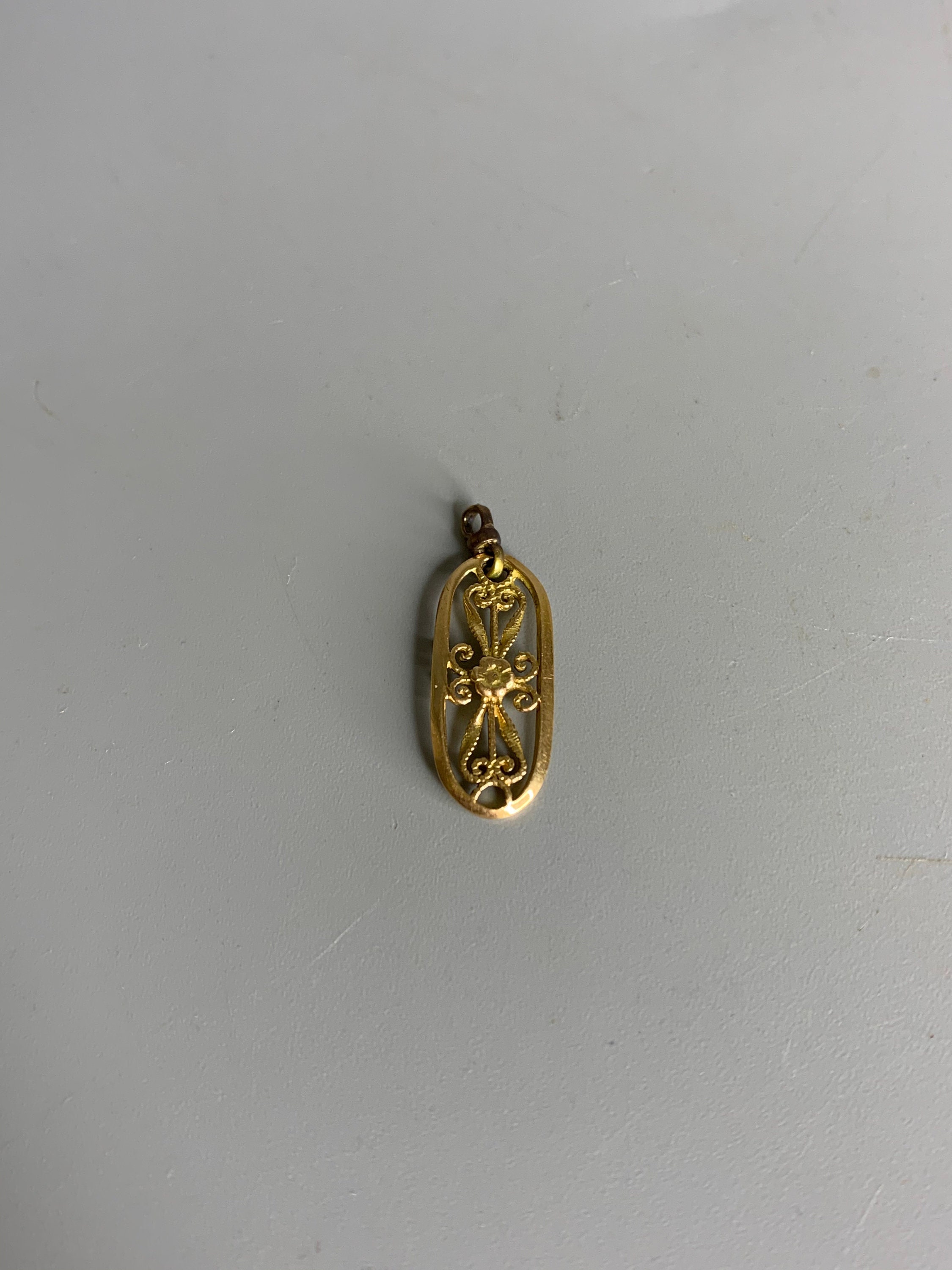 French vintage pendant gold plated jewelry