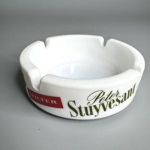 French vintage ceramic pottery ashtray Peter Stuyvesant cigarette smoker