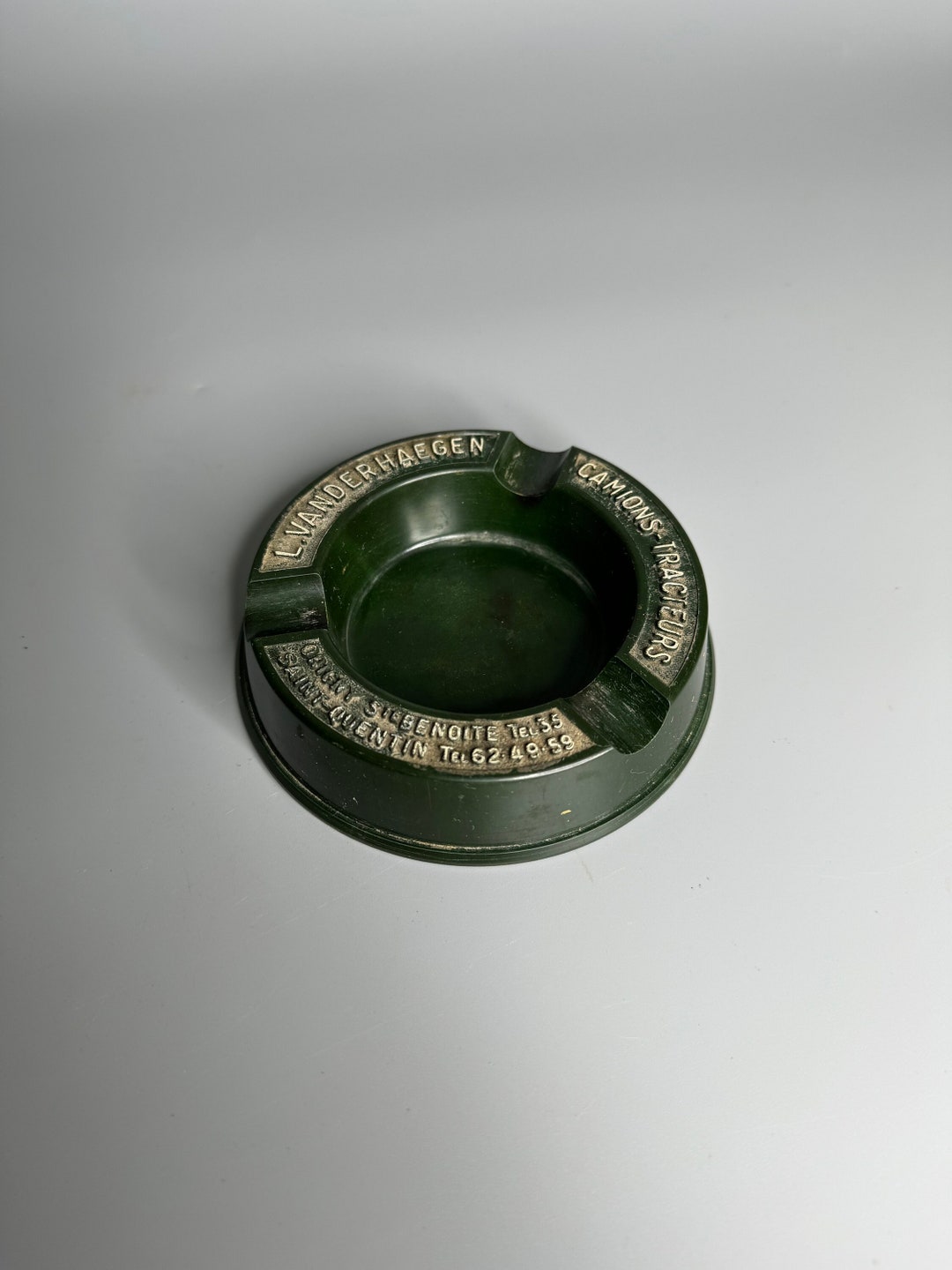 French Vintage Resin Hard Plastic Ashtray Camoinstracteurs Etsy