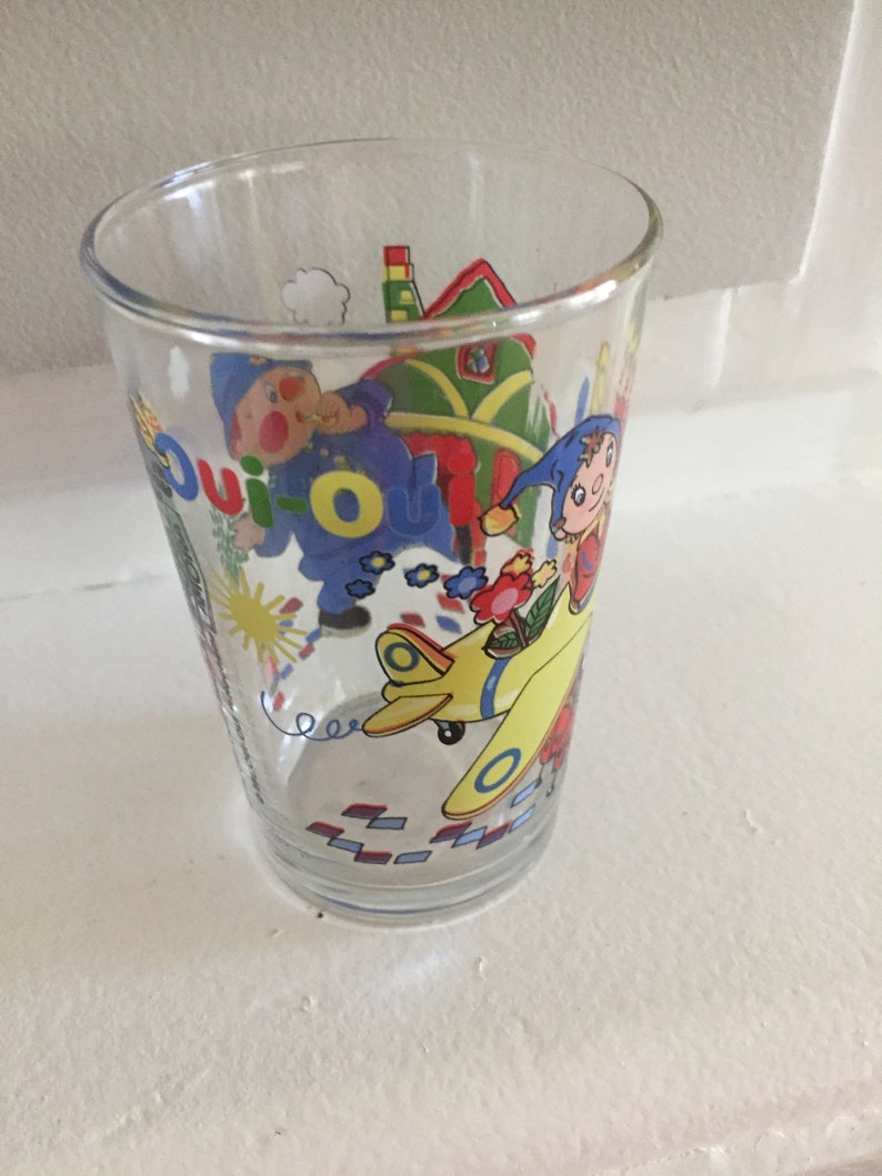 French Cartoons Glasses Collectible Limonade Juice Glasses Bar Etsy