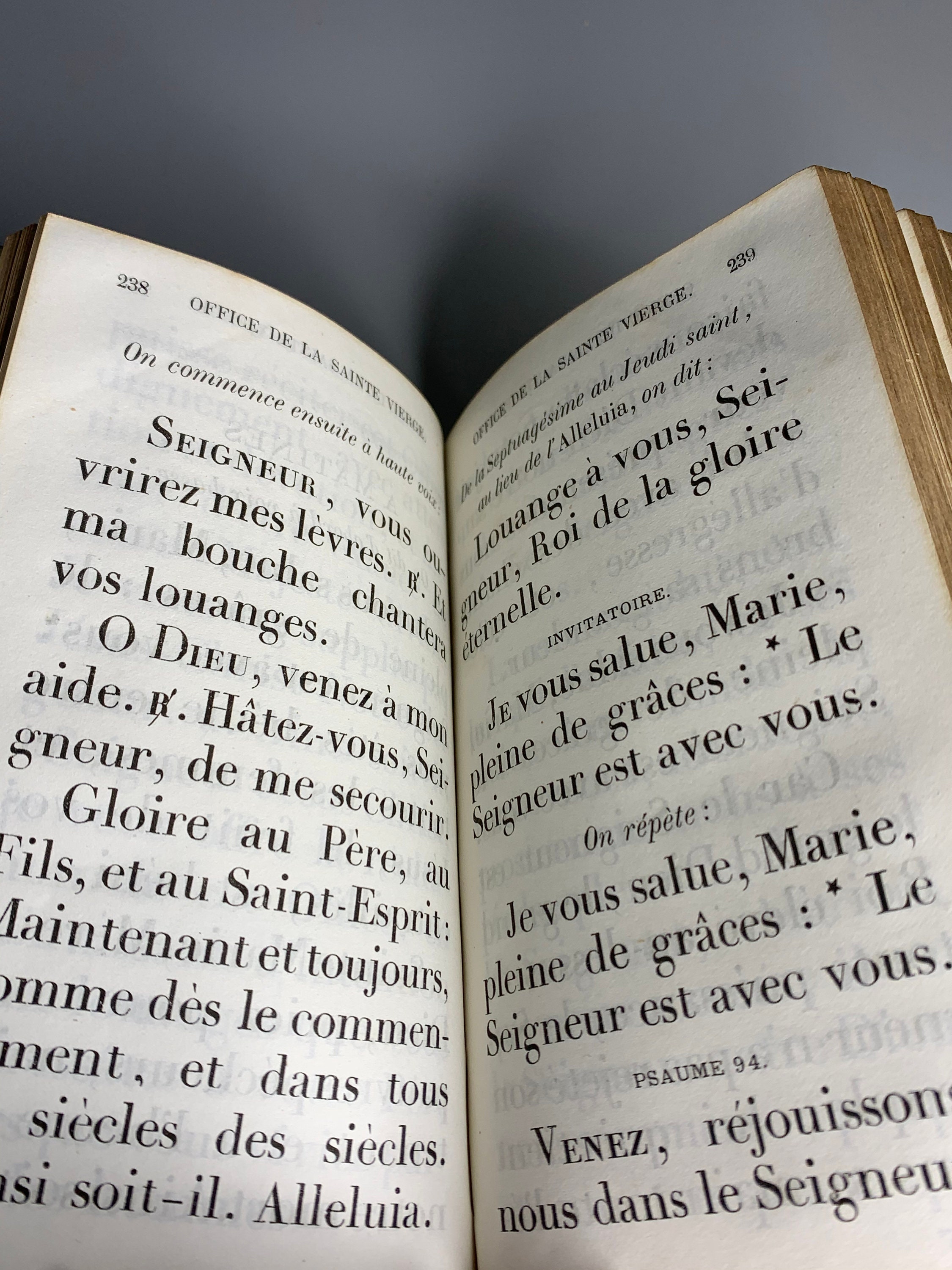 French Antique Missal From 1864 Tours Heures Choisies Missel Gold