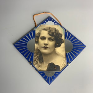 French antique photo frame Victorian style Lady wall hanging decoration