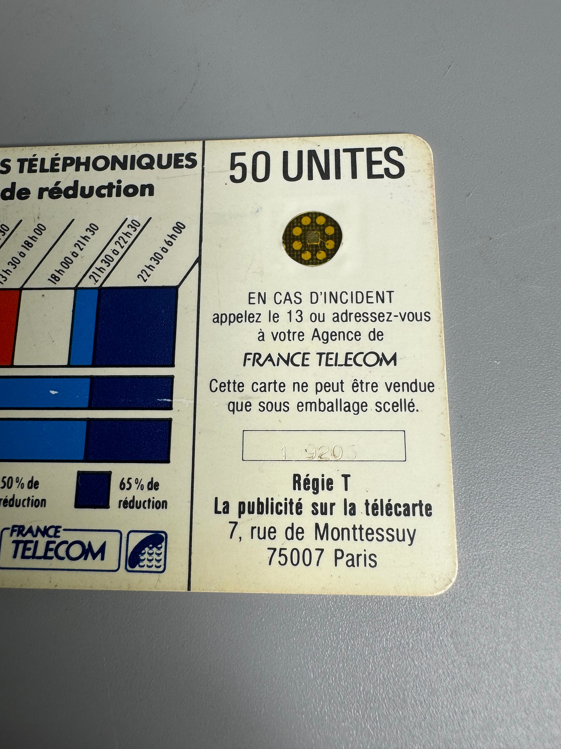 50 unités - France télécarte privée publique 50U édition limitée 3000