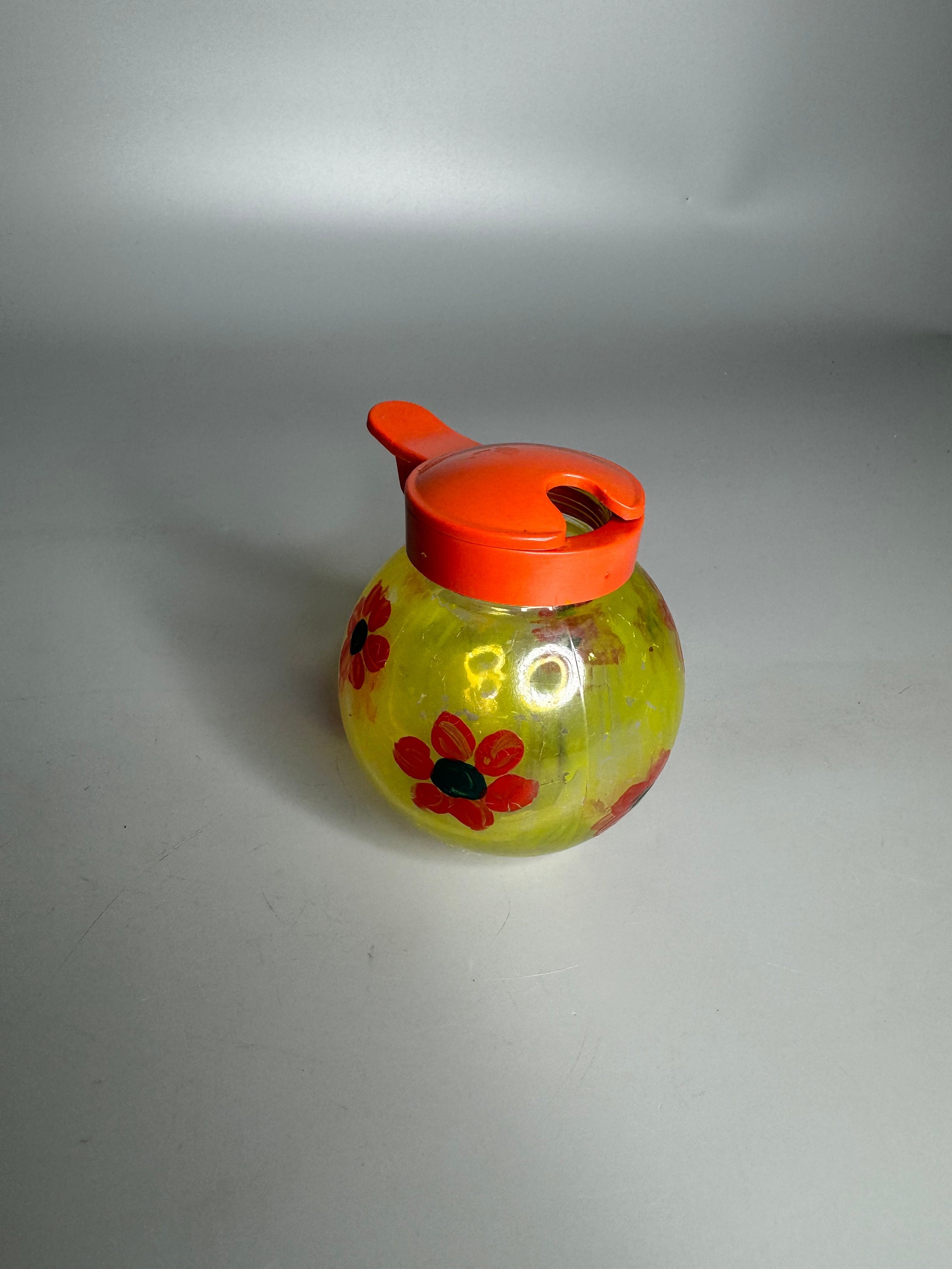 vintage floral design sugar bowl without spoon